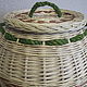 Order The storage basket is 'Barrel', woven from willow twigs. Elena Shitova - basket weaving. Livemaster. . Basket Фото №3