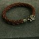 Bracelet made of genuine leather ,lynx, Bead bracelet, Volgograd,  Фото №1