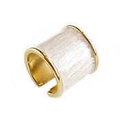 Украшения handmade. Livemaster - original item Ring with enamel, ring with beige enamel, ring enamel. Handmade.