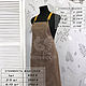 Фартук из мраморного канваса с желтыми крестовыми лямками FK-177. Фартуки. Фартуки и сумки ART NoN FooD. Ярмарка Мастеров.  Фото №5