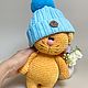 Заказать Вязаная игрушка из плюшевой пряжи вязаный котик кот амигуруми. Рыжий кот (магазин вязаных идей). Ярмарка Мастеров. . Амигуруми куклы и игрушки Фото №3