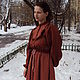 Заказать Платье с клетчатой кокеткой йодовое. СЛАВный стиль от Заряны и Анны. Ярмарка Мастеров. . Платья Фото №3