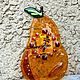 Фьюзинг. Часы "Груша". Авторские часы. Стекло. Часы классические. glass.art.boutique. Ярмарка Мастеров.  Фото №4
