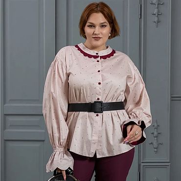 Одежда ручной работы. Ярмарка Мастеров - ручная работа Блузка с воланами. Handmade.