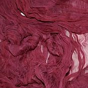 Аксессуары handmade. Livemaster - original item Silk Scarf Dark Crimson Chiffon Hand-dyed boho gift. Handmade.