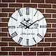 Wall clock ' White. With lock' 55 cm. Watch. Zuli. My Livemaster. Фото №4