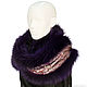 Snood with fur trimming 'Seduction'. Scarves and snoods. National Brand. My Livemaster. Фото №6