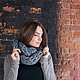 Large Snood hand knit, dark grey. Snudy1. Tany my-sharf. Online shopping on My Livemaster.  Фото №2