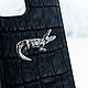 Euphoria Crocodile CROC Leather  - Крокодил кожаный чехол для iPhone. Чехол. Euphoria HM. Ярмарка Мастеров.  Фото №4