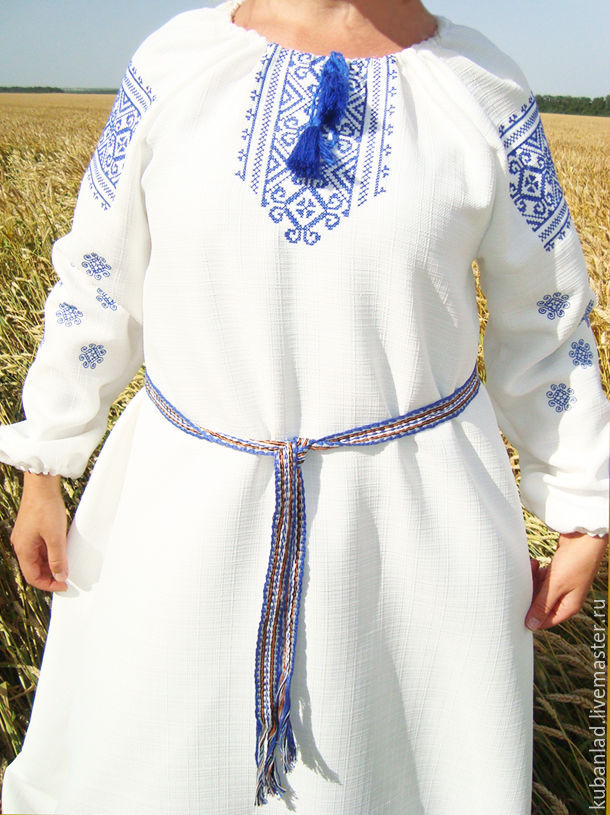 Slavic Folk Dress Midsummer Pattern – Shop Online On Livemaster With