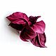 Order Hair Clip Flower for Hairstyle Magento Lingonberry Dark Pink Fuchsia. De-Si-Re. Livemaster. . Hairpins Фото №3