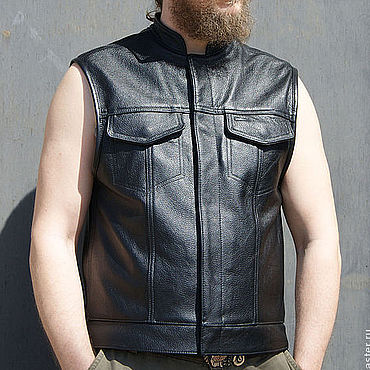 Мода и стиль Черниговская область - мужские кожаные жилеты