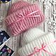 Knitted cap handmade ' Strawberry with milk'. Caps. Knitting for kids and moms. Online shopping on My Livemaster.  Фото №2
