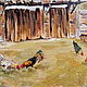 Oil painting on canvas 'Poultry yard'. Pictures. Paint with Love (lotmarket). My Livemaster. Фото №4
