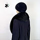 Fur detachable collar boa Fox fur. Black. Collars. Mishan (mishan). My Livemaster. Фото №4