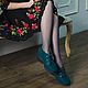 Туфли валяные Emerald. Туфли. Nora&Mia (Nikuljak). Ярмарка Мастеров.  Фото №4