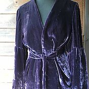 Винтаж handmade. Livemaster - original item Elegant jacket jacket silk velvet 46-48 p handmade. Handmade.