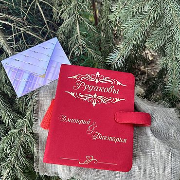 Канцелярские товары ручной работы. Ярмарка Мастеров - ручная работа Именной свадебный файловый альбом (300фото). Handmade.
