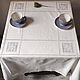 Linen tablecloth 140/140 white 4 cubans ( napkins optional, Tablecloths, St. Petersburg,  Фото №1