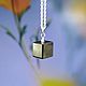 Black diamond 'Cube' pendant on chain buy. Pendants. luxuryclub. My Livemaster. Фото №4
