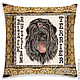 ' BLACK Terrier ' -Almohada, Pillow, Moscow,  Фото №1