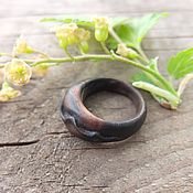Украшения handmade. Livemaster - original item Ring wood ebony. Handmade.