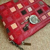Сумки и аксессуары handmade. Livemaster - original item Crossbody Keys, Handbag on a chain, small red handbag, 288. Handmade.