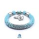 Заказать Браслет "Незабудка". Blue Bird | Handmade Jewerly. Ярмарка Мастеров. . Браслет из бусин Фото №3