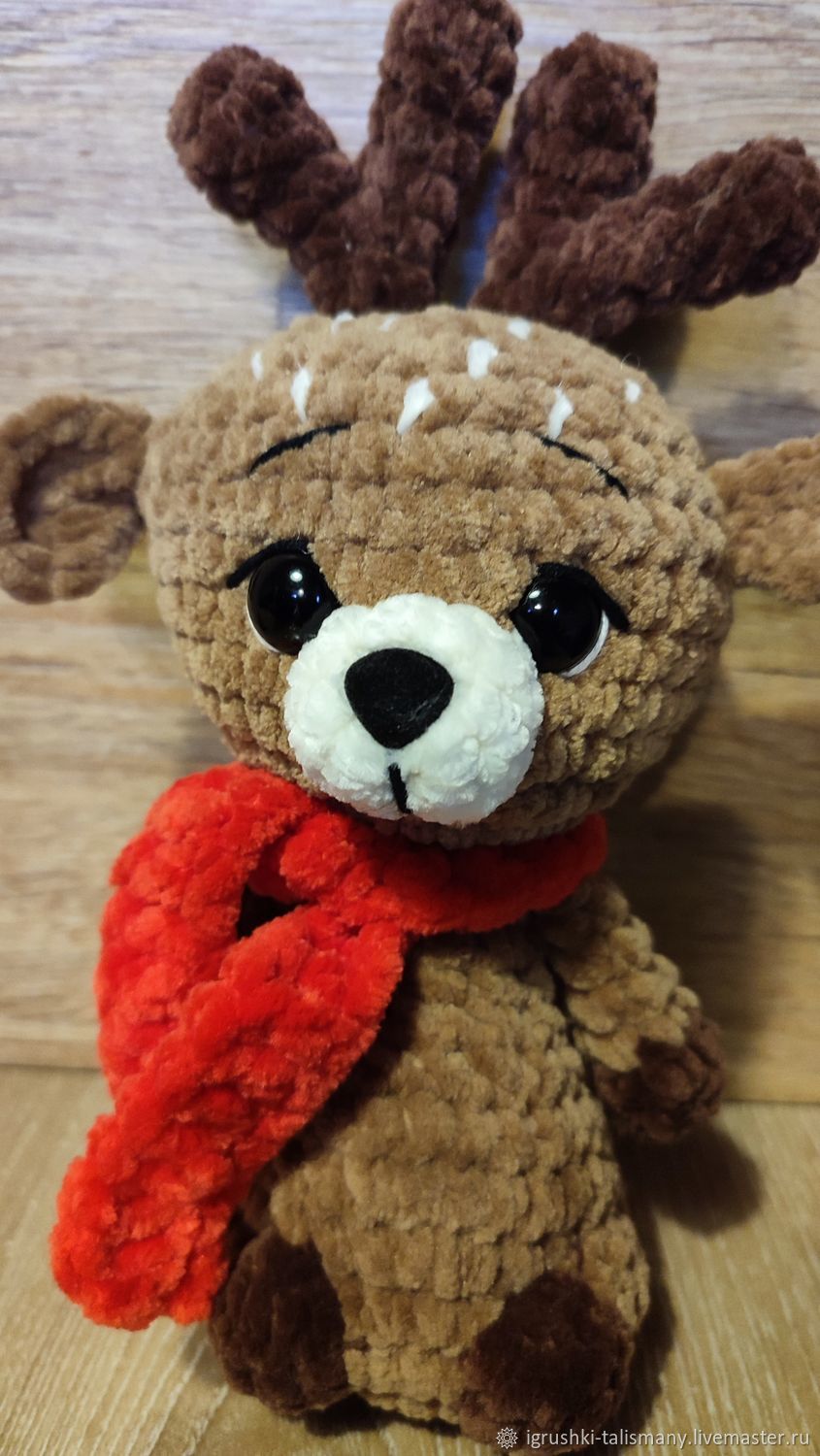 Новогодний Оленёнок, Амигуруми куклы и игрушки, Казань,  Фото №1