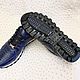 Order Ostrich calf leather sneakers, in blue, available!. SHOES&BAGS. Livemaster. . Sneakers Фото №3