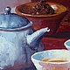 Заказать Картина маслом Чаепитие - это искусство. Картина масло, холст. Счастье есть, и оно здесь!  Живопись. Ярмарка Мастеров. . Картины Фото №3