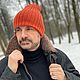 ШАПКА двойная вязаная НОРИС темно-серый /мокрый асфальт. Шапки. Вязаный кэжуал  UNIC Ирина. Ярмарка Мастеров.  Фото №15