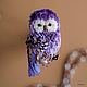 Brooch-owl 'Violetta' and 'Leon' Brooch bird. Brooches. Coffeelena. Online shopping on My Livemaster.  Фото №2