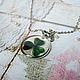 Order Transparent Pendant Green Clover Shamrock St Patrick Ireland. WonderLand. Livemaster. . Pendants Фото №3