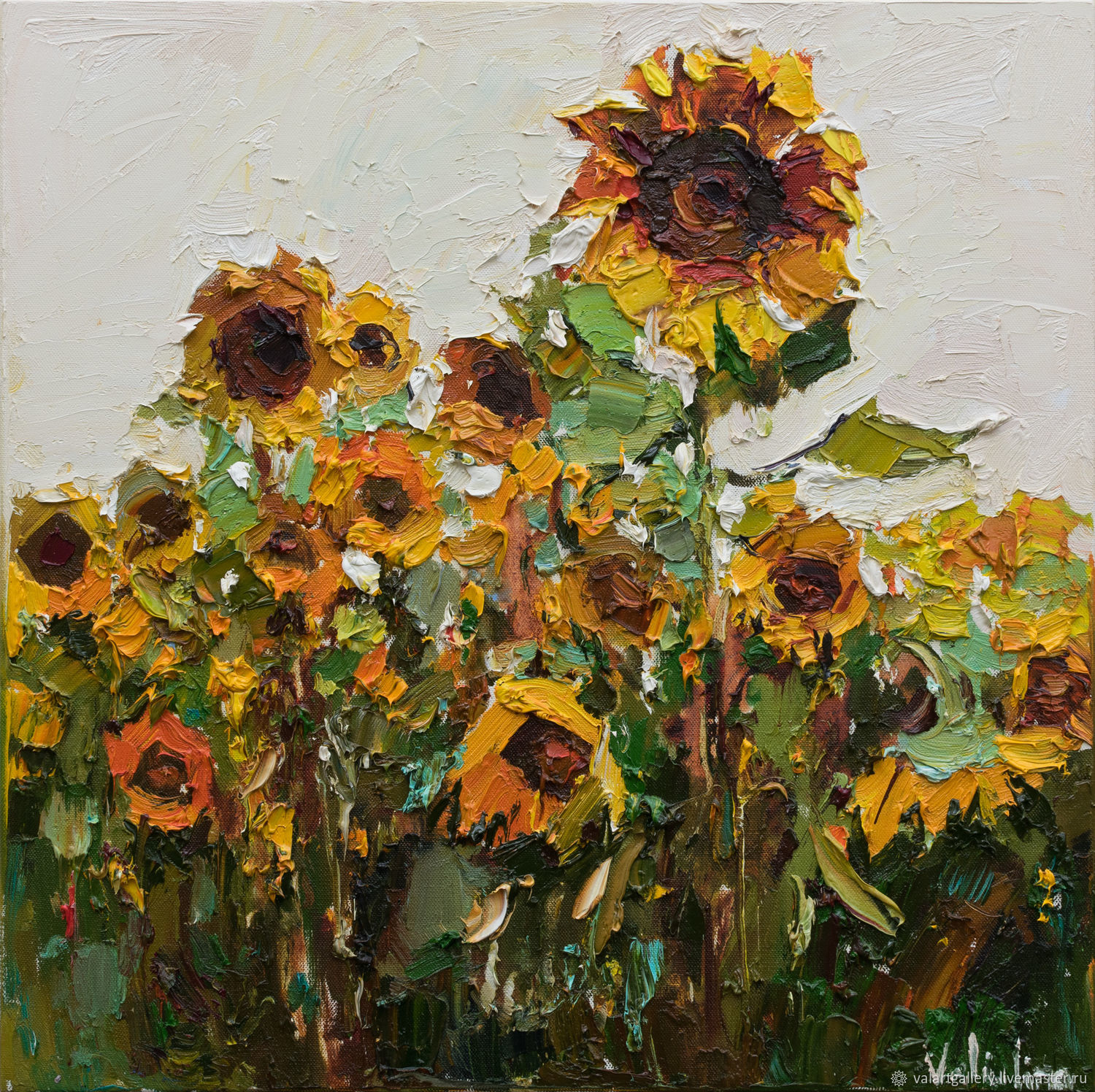 Sunflowers  Original Impasto Oil painting, Pictures, Anapa,  Фото №1