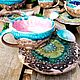 "Сакура"сервиз, набор посуды для чая и кофе, керамика. Наборы посуды. LAMA - Красивая посуда. Ярмарка Мастеров.  Фото №6