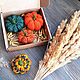 Pumpkin Set Knitted Needle Holders for Home for Halloween Souvenir Decor, Interior elements, Izhevsk,  Фото №1