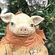 Елочная игрушка Свинка модница в винтажном стиле. Игрушки. Мария Максимова. Интернет-магазин Ярмарка Мастеров.  Фото №2