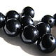 Natural jet beads smooth ball 10mm, Beads1, Dolgoprudny,  Фото №1