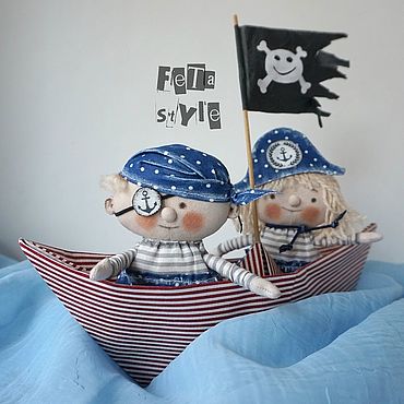 Куклы и игрушки ручной работы. Ярмарка Мастеров - ручная работа Кукла Пират Пиратка Морской стиль. Handmade.