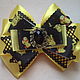 Yellow-and-black bows with pokemon, Hairpins and elastic bands for hair, Belgorod,  Фото №1