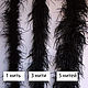 Ostrich feather Boa 1.8 m black - 1 thread (SINGLE THREAD). Sewing accessories. Weakne - furniture and fabrics (weakne). Online shopping on My Livemaster.  Фото №2