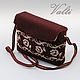 Handbag with gold flowers. Classic Bag. Valti. Online shopping on My Livemaster.  Фото №2
