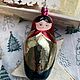 Винтаж: Матрешка ёлочная игрушка СССР. Игрушки винтажные. Елочные игрушки из СССР. Интернет-магазин Ярмарка Мастеров.  Фото №2