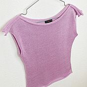 Одежда handmade. Livemaster - original item MG_013_3_0 Knitted T-shirt, color astra.. Handmade.