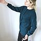Кофта вязаная из мериноса с мохером. Кофты. Мастерская Wool'Ok (Ирина). Ярмарка Мастеров.  Фото №6
