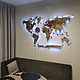 3D карта мира с подсветкой. Карты мира. CreedMaps. Ярмарка Мастеров.  Фото №6