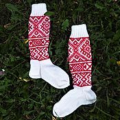 Русский стиль handmade. Livemaster - original item Knee socks 