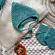 Вязаный комплект для малыша (комбинезон, чепчик и носочки). Комплекты одежды для малышей. Елена Вербицкая (Verbena-knits). Интернет-магазин Ярмарка Мастеров.  Фото №2