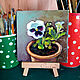 Painting Pansies Still Life Oil Painting with Flowers 15 x 15. Pictures. matryoshka (azaart). My Livemaster. Фото №5
